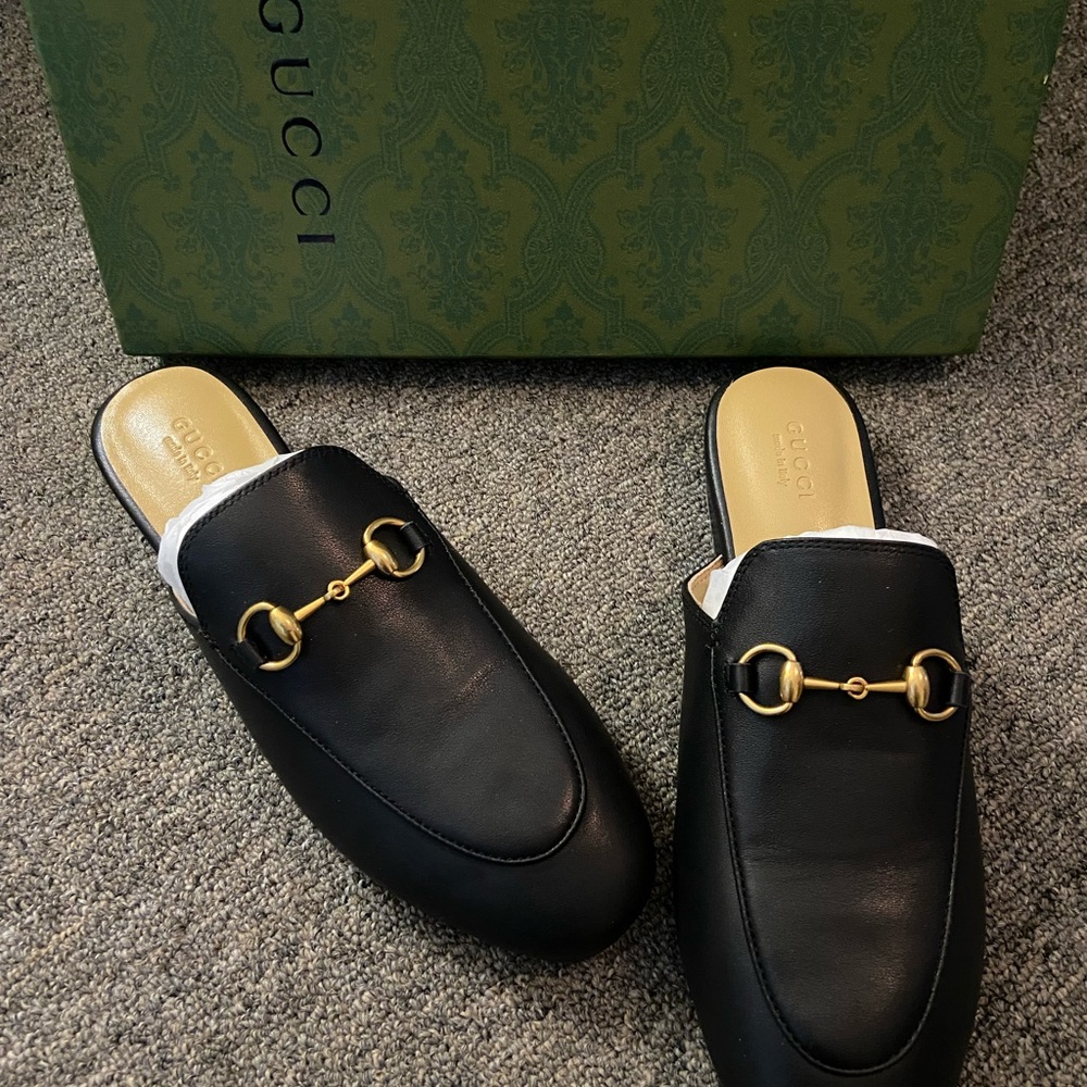 Gucci Princetown leather mules
